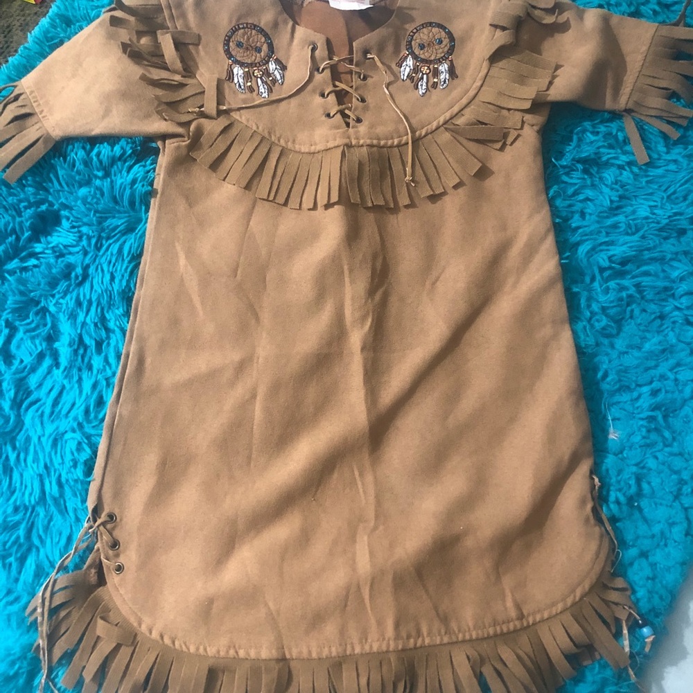 2T Kids Suede Native American Dress